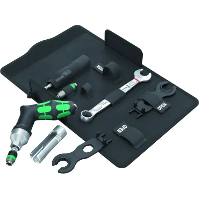 Wera 9524 Photovoltaik Montage-Werkzeugset | PV-Installationswerkzeug | 7-tlg. | Drehmomentschrauber | Tasche