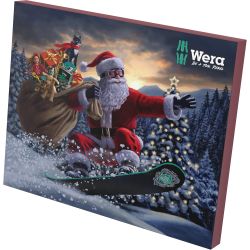 Wera Adventskalender 2024 25-teilig gefüllt mit Werkzeug, Wera 05136609001