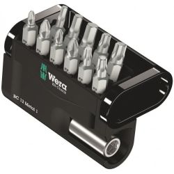 WERA Bit-Set 11St Magnethalter 2xPH 2xPZ 05057424001 WERA Bit-Set 11St Magnethal