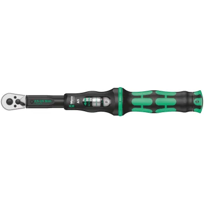 Wera Drehmomentschlüssel Click-Torque A 5 | 1/4" Vierkant | 2,5–25 Nm | Umschaltknarre | mechanisch | schwarz