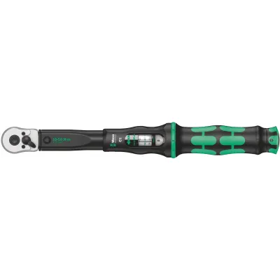 Wera Drehmomentschlüssel Click-Torque C 1 | 1/2" Umschaltknarre | 10-50 Nm | 45 Zähne | mechanisch | schwarz