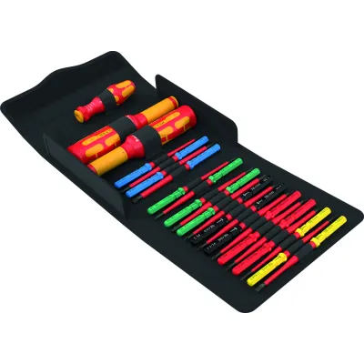 Wera Schraubendreher-Set Kraftform Kompakt VDE 05006633001 | Safe-Torque Speed | 23-tlg. | Elektromonteur | Tasche