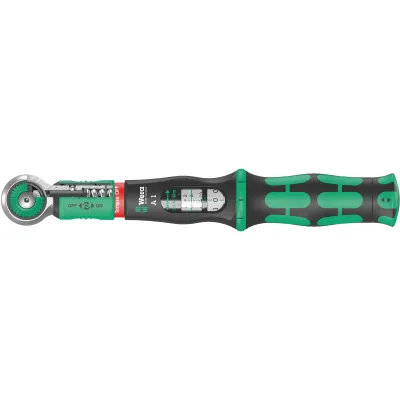 Wera Drehmomentschlüssel Safe-Torque A 1 05075800001 | 2–12 Nm | 1/4" Vierkant | Überrutschmechanik | Skala