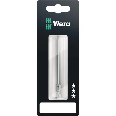 Wera Bit 05073526001 | TORX TX10 | 89 mm Länge | 1/4 Zoll Sechskant | Innensechsrund | zähhart | für Schraubendreher