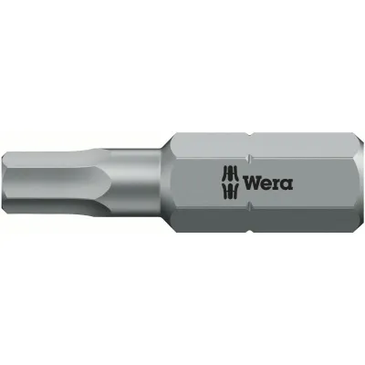 Wera Bit 840/1 Z Hex-Plus BO 05056344001 | Innensechskant BO-Schraube | 4 mm | 1/4 Zoll | 25 mm | zähhart