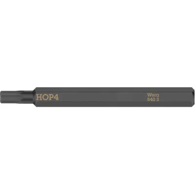 Wera Bit 840 S Hex-Plus 05018151001 | 4 mm | 1/4 Zoll Antrieb | 70 mm Länge | extra zäh | Schlagfest