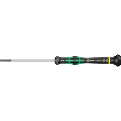 Wera Schlitz-Schraubendreher Kraftform Micro 05118010001 | 3,0x0,5x80 mm | Präzision | Elektroniker | 2K-Griff
