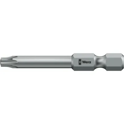 Wera Bit 867/4 IPR 05134655001 | TX25 | 1/4 Zoll | 50mm | mit Loch | für TORX PLUS IPR Schrauben | zäbhart