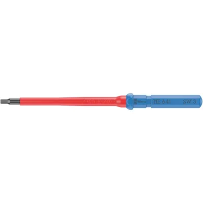 Wera Innensechskant-Schraubendreher 05006519001 | VDE 64 i | 3 x 157 mm | isoliert 1000V | VDE-geprüft | Kunststoffgriff