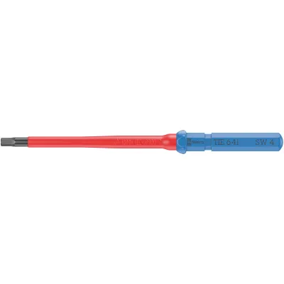 Wera Innensechskant-Schraubendreher 4 mm x 157 mm | VDE-geprüft | 1000V isoliert | Kraftform Griff