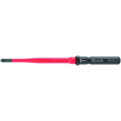 Wera Kreuzschlitz-Schraubendreher 05006530001 | PZ/S1 | Kraftform Kompakt VDE 65 iS | 1000V isoliert | 157mm | Größe 2