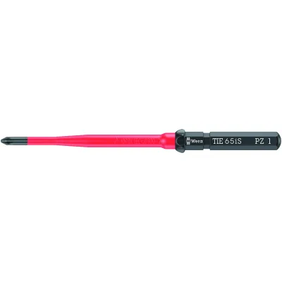 Wera Kreuzschlitz-Schraubendreher 05006526001 | Pozidriv PZ1 | VDE 1000V isoliert | 157 mm | Kraftform Kompakt | gerade