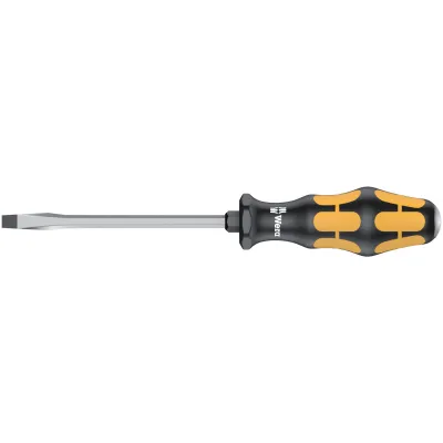 Wera Schraubmeißel 932 A | 05018266001 | Schlitz 7 x 1,2 x 125 mm | Schlagkappe | Sechskantklinge | Edelstahl
