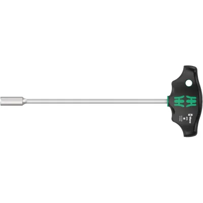 Wera Steckschlüssel T-Griff 495 Quergriff 05023385001 | 8 mm Schlüsselweite | 230 mm Klinge | ergonomisch | Abrollschutz