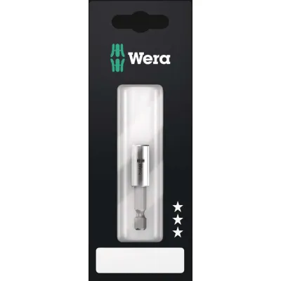 Wera Bithalter 1/4"x50mm 073401 | Universalhalter Edelstahlhülse | 6,3mm Sechskant | magnetisch | robust