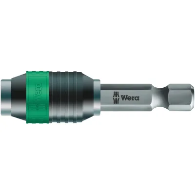 Wera Universalhalter 889/4/1 K | Bithalter 1/4 Zoll magnetisch | Rapidaptor Schnellwechsel | 50 mm