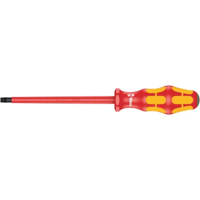 Wera VDE-Schraubendreher 05006179001 | Torx TX40 | isoliert 1000V | Kraftform Plus Griff | 150mm Klinge | Abrollschutz