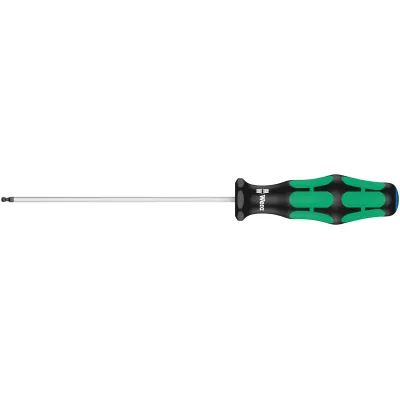 Wera Sechskant-Kugelkopf-Schraubendreher 05022800001 | 2 mm | 100 mm Klinge | Kraftform Griff | Black Point Spitze