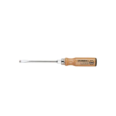 Wiha Schraubendreher-Set 162 HK6 SO | 6-teilig | Schlitz/PH | Holzgriff aus Buchenholz | Chrom-Vanadium Stahl | braun