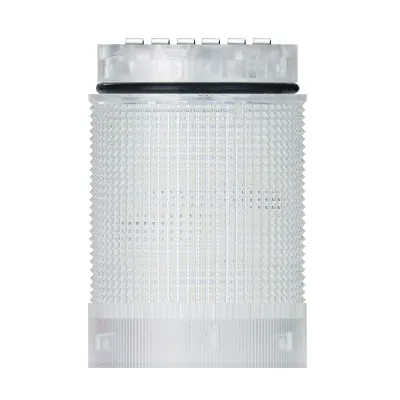 WERMA Signalsäulenelement TwinLIGHT 63443075 | LED Dauerlicht/Blinklicht | 24V AC/DC | 40mm | farblos | IP12 | weiß