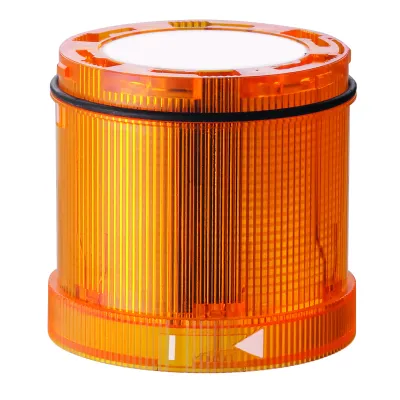 WERMA Signalsäulenelement TwinLIGHT Classic 64731075 | LED | 24V AC/DC | Dauer- & Blinklicht | Ø70 mm | IP65 | gelb