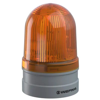 WERMA Blitzleuchte Midi TwinFLASH 26132070 | LED | 12/24V AC/DC | IP66 | Kunststoff | mittelgroß | gelb