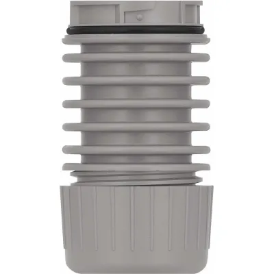 WERMA Adapter für Rohrmontage RM GY 63073000 | Signalsäulenelement | KombiSIGN 40 | Aufbauhöhe 71 mm | Grau