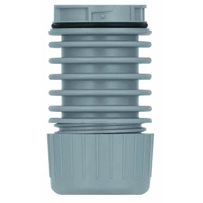 WERMA Adapter für Rohrmontage RM GY 63073000 | Signalsäulenelement | KombiSIGN 40 | Aufbauhöhe 71 mm | Grau