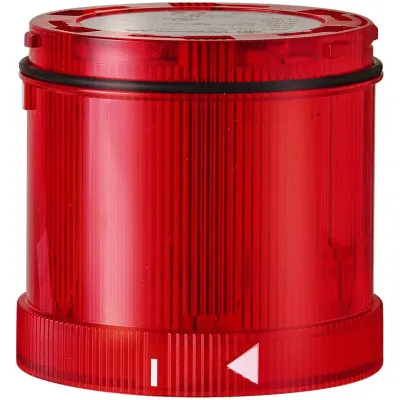 WERMA LED Rundumlichtelement 64413075 | Signalsäulenelement | 24V AC/DC | IP65 | 70mm | Lauflicht | rot