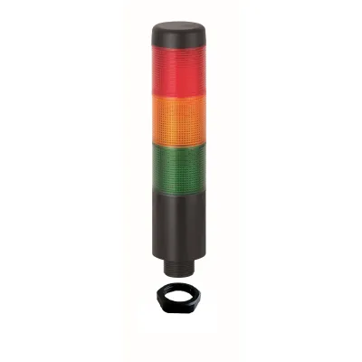 Werma Signalsäule 69821075 | LED-Dauerlicht | 3-stufig grün/gelb/rot | 24V AC/DC | M12-Stecker | IP65 | Ø38mm