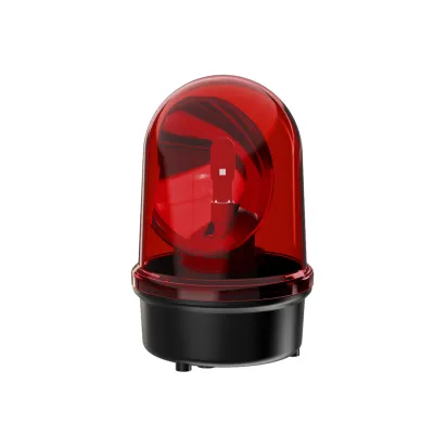 WERMA Drehspiegelleuchte LED 88313060 | Rundumkennleuchte 115-230V AC | IP65 | Spiegeloptik | rot