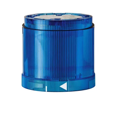 WERMA Dauerlichtelement 840.500.00 | Signalmodul KombiSIGN 70 | 12–240V AC/DC | B15d Fassung | IP54 | Blau | Ø70mm