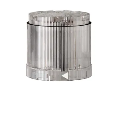 WERMA Dauerlichtelement 84040000 | Dauerlicht klar | 12–240V AC/DC | B15d Fassung | IP54 | Ø70mm | KombiSIGN 70