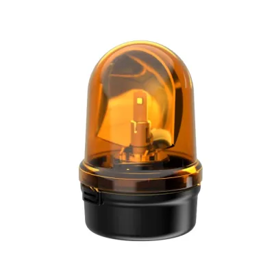 WERMA Drehspiegelleuchte 88533060 LED Rundumkennleuchte 115-230V AC | IP65 | Spiegeloptik | gelb