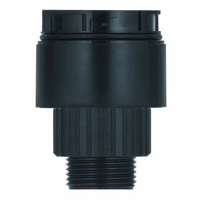 WERMA Adapter für Einlochmontage EM BK 630.820.00 | Befestigungsadapter KombiSIGN 42 | schwarz