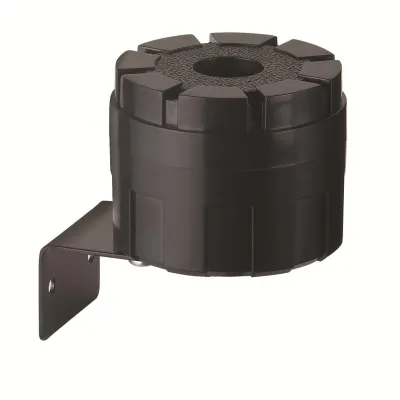 WERMA Elektronische Sirene 12320055 | 24V DC | 105 dB | IP54 | schwarz | Kunststoff | Kleinsirene | Wandmontage