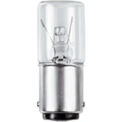 WERMA Glühlampe 95584038 | 5W BA15D 230V | Signaltechnik Ersatzlampe | 16mm Ø | 42mm Länge | Weiß