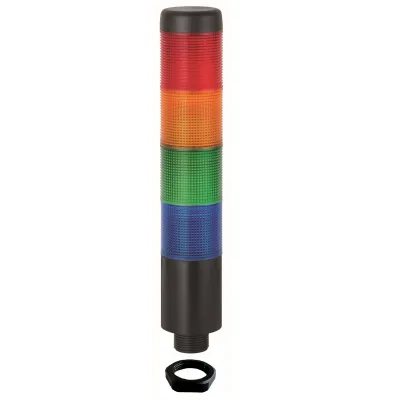 WERMA Signalsäule K37 Kabel EM 69815075 | 4-fach LED-Dauerlicht | 24V AC/DC | IP65 | blau/grün/gelb/rot | 209mm