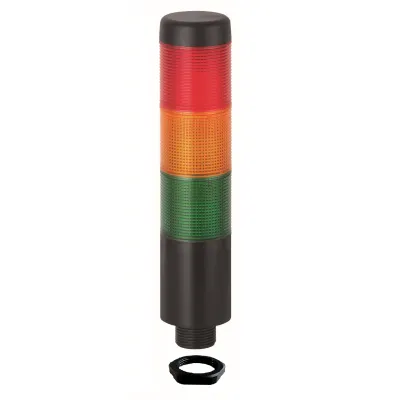 WERMA Signalsäule K37 69911075 | LED-Dauerlicht mit Summer | 3-stufig | 24V AC/DC | IP65 | 85dB | grün/gelb/rot