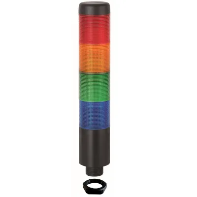 WERMA Signalstapelleuchte K37 EM 69825075 | 24V AC/DC | LED Dauerlicht | 4-farbig | IP65 | 209mm