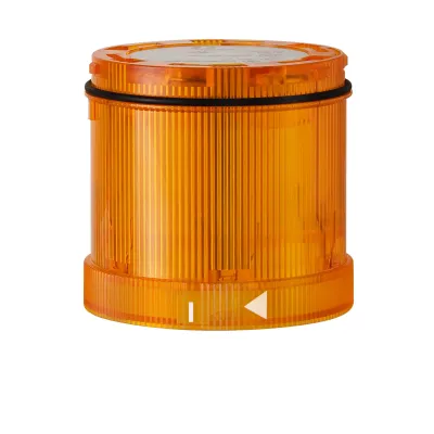 WERMA LED-Blitzlichtelement 64432055 | Signalsäulenelement | 24V DC | Blitzlicht | IP65 | 70 mm | gelb
