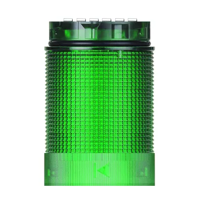 WERMA Signalsäulenelement TwinFLASH Classic 634.220.55 | LED Blitzlicht 24V DC | 360° OmniView | Grün | IP66 | Ø40mm
