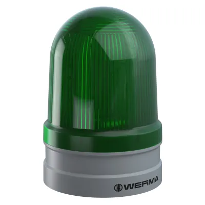 WERMA Blitzleuchte Maxi TwinFLASH 26222060 | LED | 115-230V AC | IP66 | Kunststoff | grün