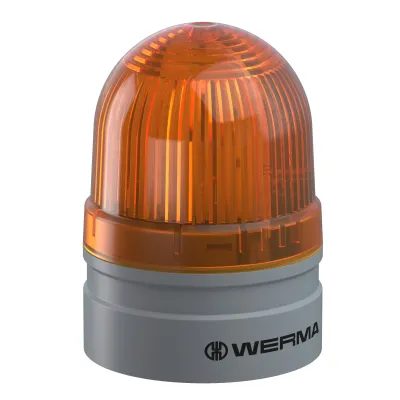 WERMA Blitzleuchte Mini TwinFLASH 26032075 | LED | 24V AC/DC | IP66 | TwinFLASH | Kunststoff | gelb