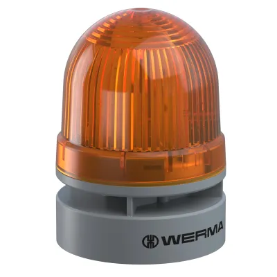 WERMA Signalgerät Mini TwinLIGHT Combi 46031075 | 24V AC/DC | LED | 95dB | IP66 | gelb