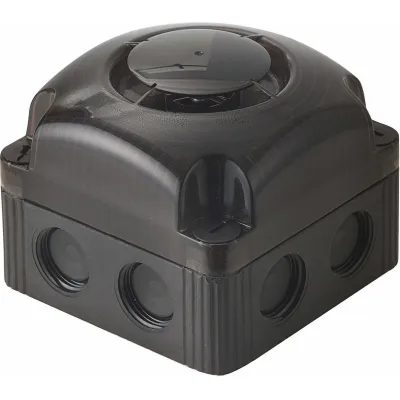 WERMA Sirene BWM 8 Töne 153.000.55 | Alarmsirene 24V DC | 105 dB | IP66 | 8 einstellbare Töne | schwarz