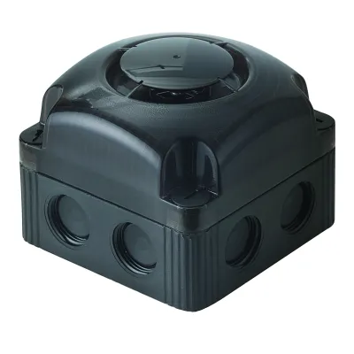 WERMA Sirene BWM 8 Töne 153.000.55 | Alarmsirene 24V DC | 105 dB | IP66 | 8 einstellbare Töne | schwarz