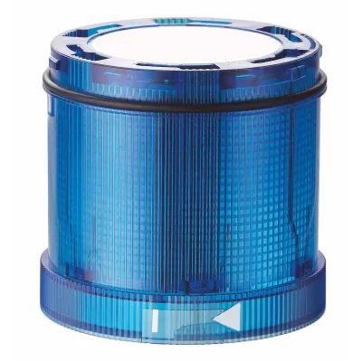 WERMA Signalsäulenelement TwinFLASH Classic 64752055 | LED Blitzlicht | 24V DC | Ø70mm | IP65 | blau