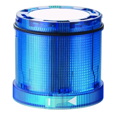WERMA Signalsäulenelement TwinFLASH Classic 64752055 | LED Blitzlicht | 24V DC | Ø70mm | IP65 | blau