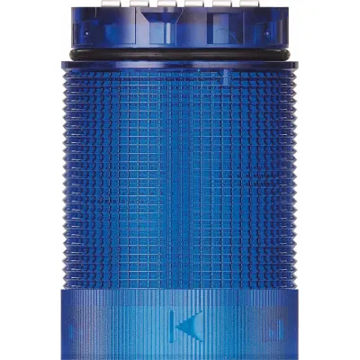 WERMA Signalsäulenelement TwinLIGHT Classic 634.510.75 | LED Dauer-/Blinklicht | 24V AC/DC | 40mm | blau
